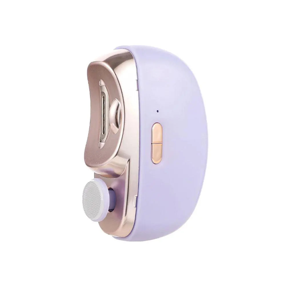 2In1 Electric Nail Tool,USB Charging Nail Clipper Polisher,Adult Kids Fingernail Toe Scissors,Rechargeable Nail Cutter