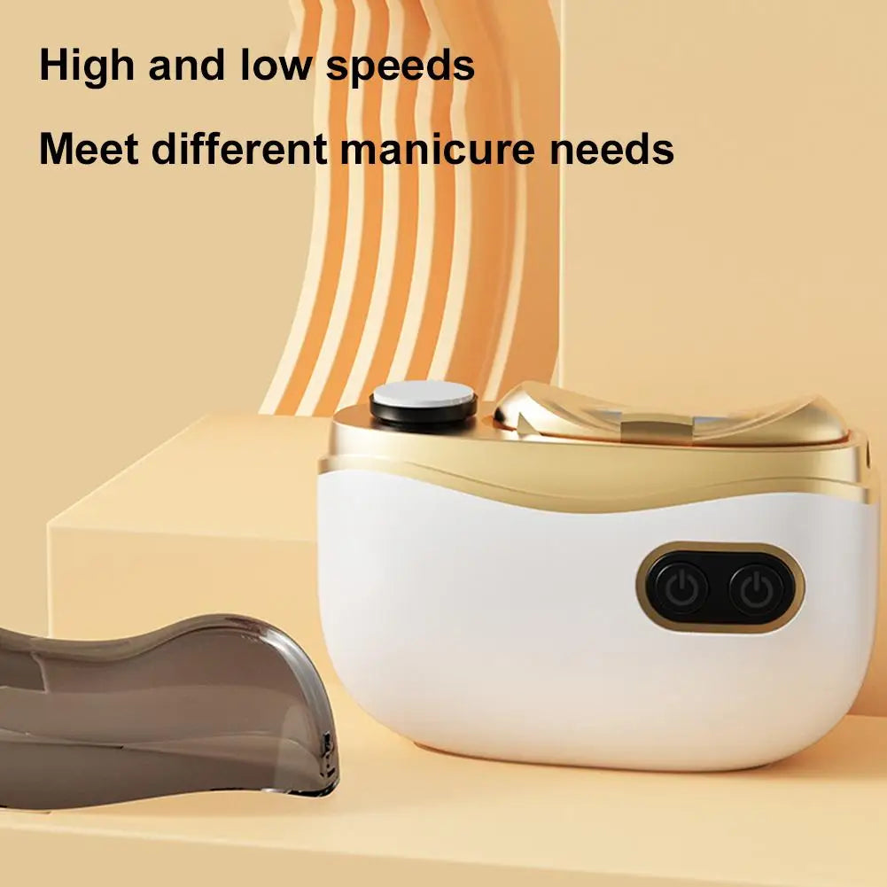 2In1 Electric Nail Tool,USB Charging Nail Clipper Polisher,Adult Kids Fingernail Toe Scissors,Rechargeable Nail Cutter