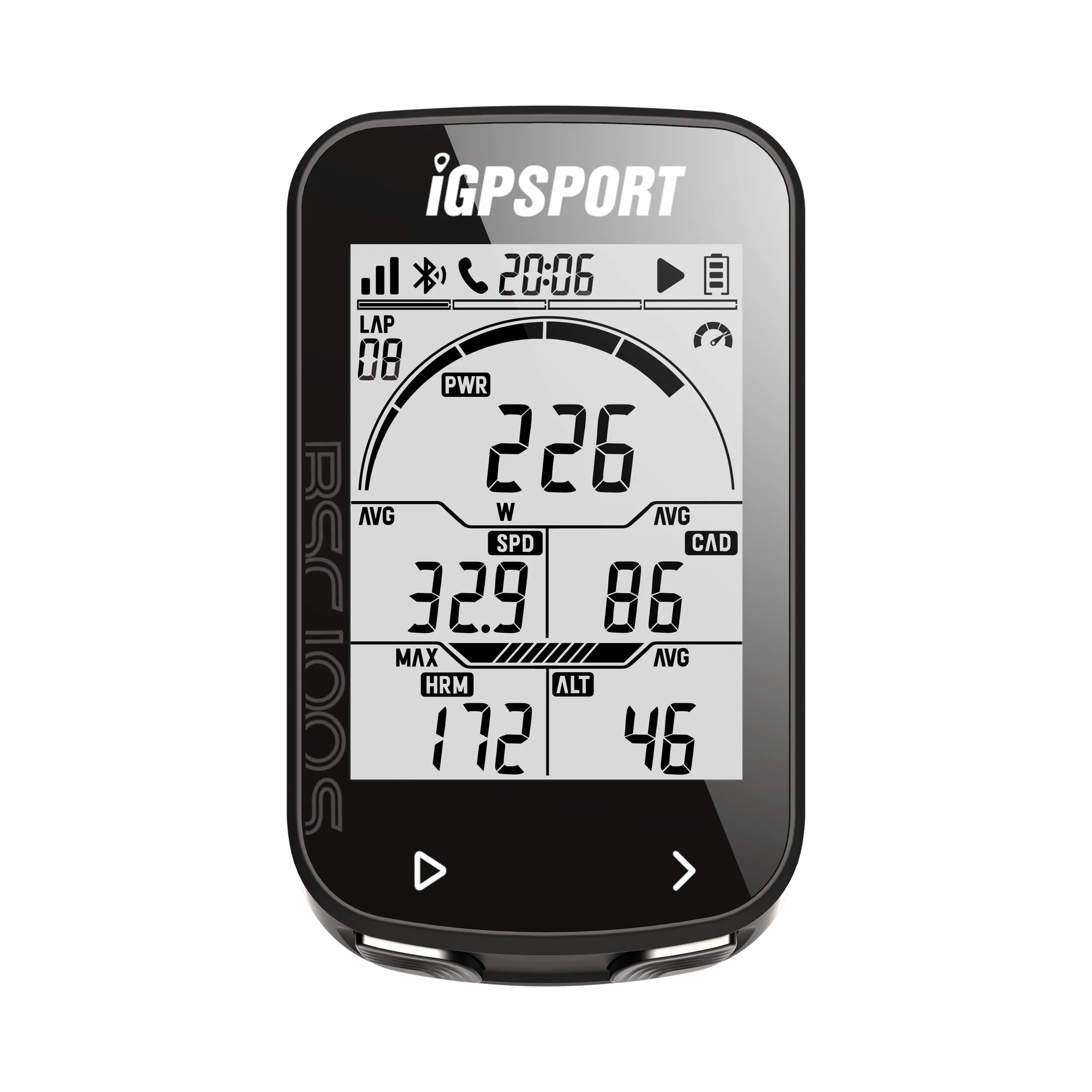 iGPSPORT BSC100S GPS Bike Computer Wireless Cycling Speedometer with Odometer and Stopwatch
