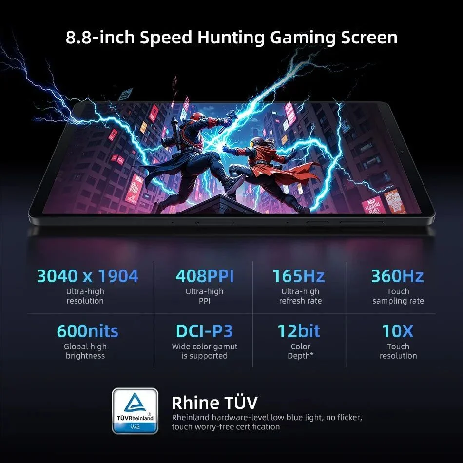 Lenovo Legion Y700 2025 CN Android Pad Gen 4 TB322FC Gaming Tab 12/256GB 16/512GB Snapdragon 8 Elite 8.8" 165Hz 7600mAh Tablets