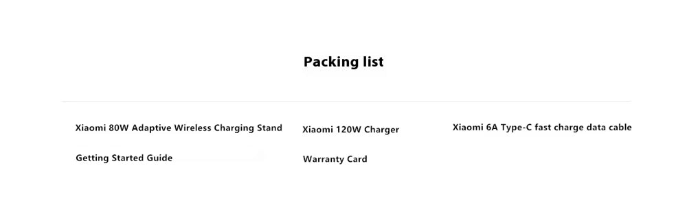 Original XIAOMI 80W Elevating Vertical Air Cooled Wireless Charging Set Fast Charging Station for Smartphone