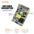 ETEK Lighting Transformer AC110V-220V to DC 24V Power Supply Adapter 75W 100W 150W 200W  For LED Strips EKLRS