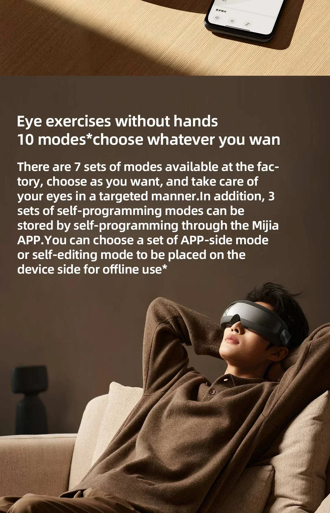 Xiaomi Mijia Smart Eye Massager Hot Compress Zone Massage Relieve Fatigue Eye Care Instrument Work With Mi Home App