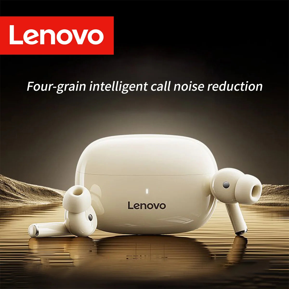 Lenovo In-Ear Tws Bt5.4 Wireless Earbuds with Mic Hd Call Hifi Music Low Latency Stereo Noise Cancelling Headphones Earphones