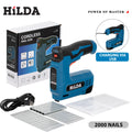 HILDA USBElectric 2-in-1 Air Nail Gun Furniture Pneumatic Gun Wood Frame Stapler Pneumatic Tool Power Tools with 2000pcs Staples