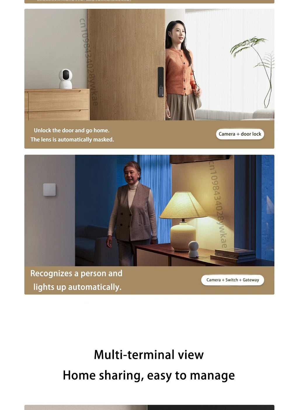 Xiaomi Smart Camera 4 8 megapixel 4K low light full-color night vision gimbal 360 ° cruise AI humanoid tracking