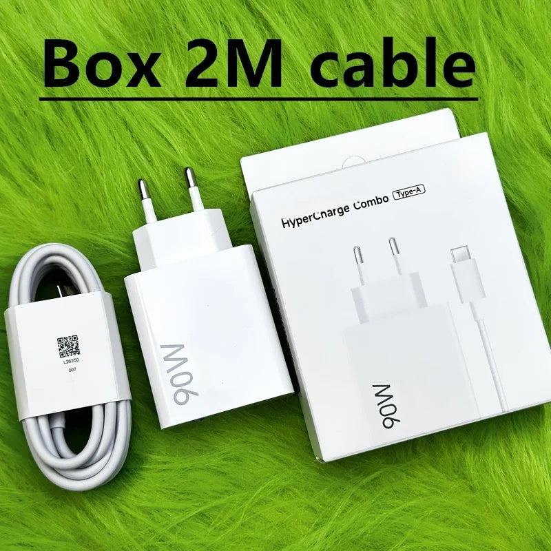 Xiaomi 90W Charger POCO X7 Pro EU Adapter Hypercharge with USB Type C Cable for Xiaomi 15 Ultra 14 Ultra 13 Ultra 15 14