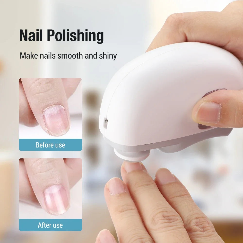 Electric nail clippers for polishing and buffing, automatic nail clippers, rechargeable nail clippers, baby and adult nail art