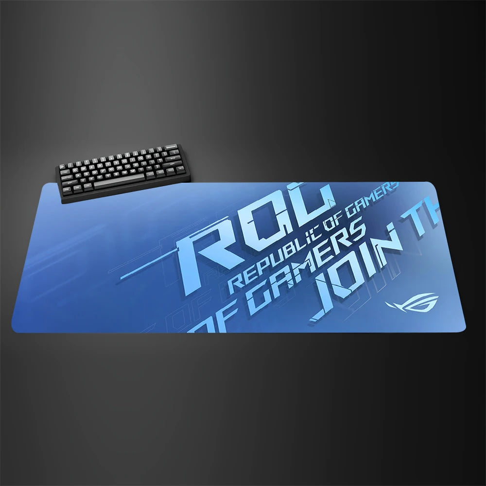 Asus Rog Mause Pad Anime Mouse Mats Gaming Computer Desk Mat Mouse Carpet Pc Accessories Gamer Mouse Pad Speed Rubber Mat