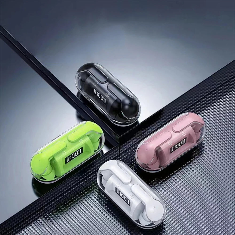 In-ear gaming and music earbuds with wireless charging case, offering clear sound quality, suitable for music, gaming, and sport