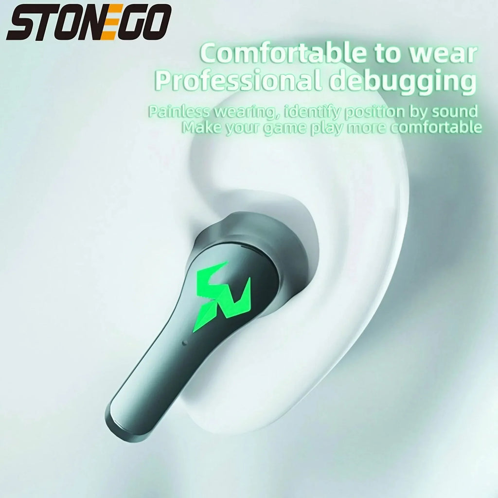 TWS Gaming Headsets Wireless Earphones 9D Stereo Surround Sound Quality Bluetooth Headphones with Microphone Earbuds