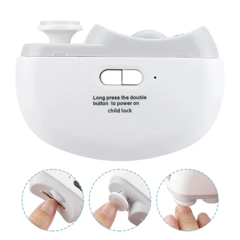 Electric nail clippers for polishing and buffing, automatic nail clippers, rechargeable nail clippers, baby and adult nail art