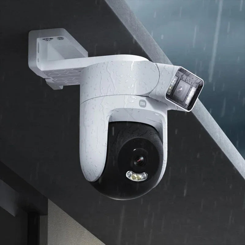 XIAOMI New Outdoor Camera 4 Dual Camera Version，360° 5MP 3K，Audible Visual Alarm，Two-Way Audio，IP66，Chinese Version With Adapter