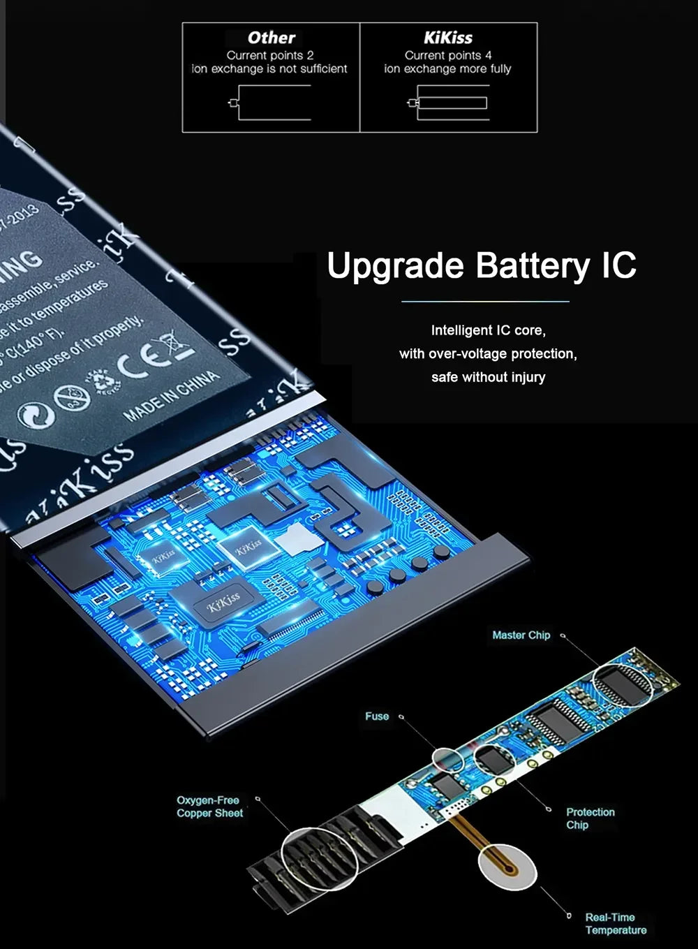9900mAh KiKiss Powerful Battery For Chuwi Hi9 Plus Hi9Plus Tablet PC 3-wire Batteries
