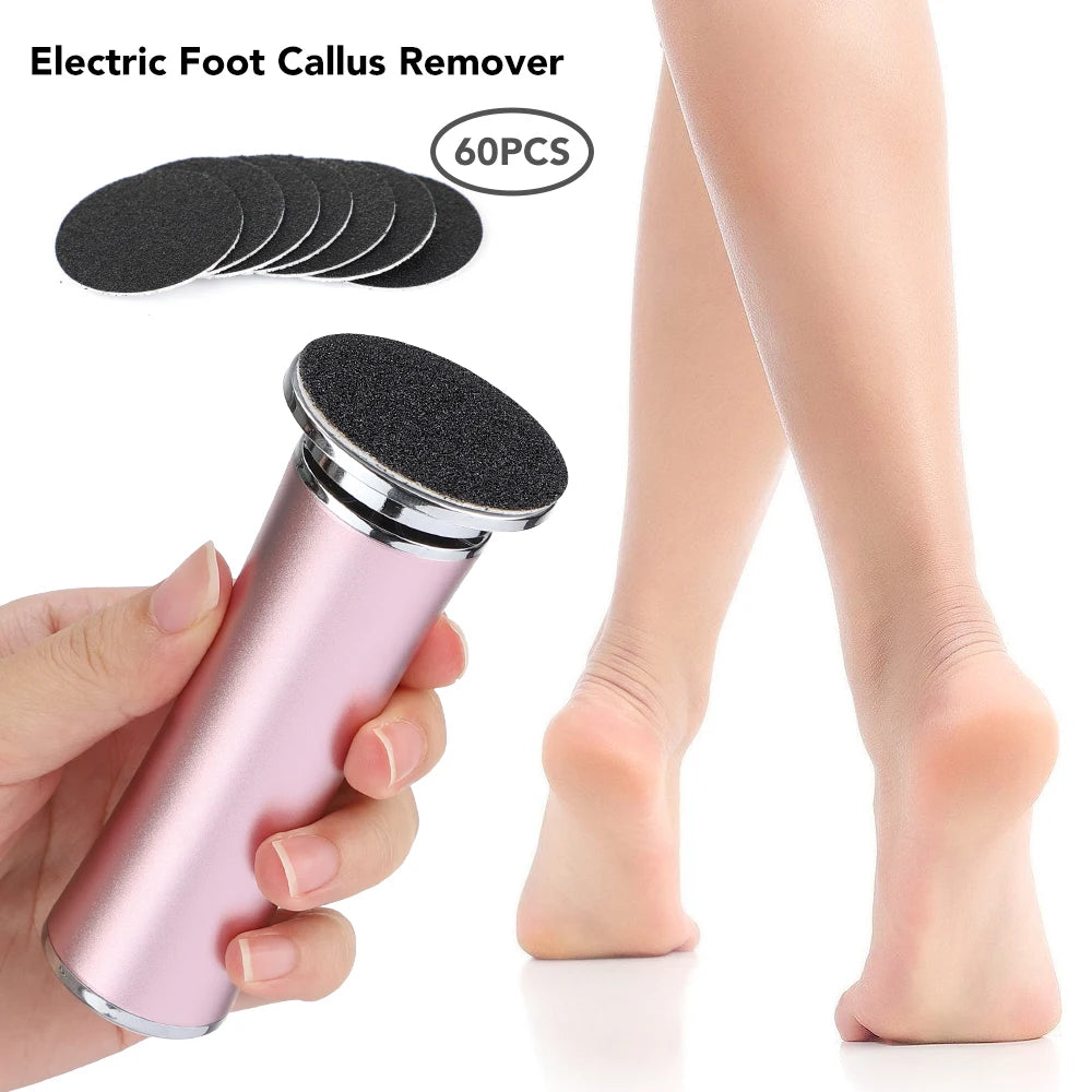 Electric File For Feet Pedicure Machine Dead Skin Remover Callus Foot Grinding Trimmer Rechargeable Foot Care Tool Scrubber New