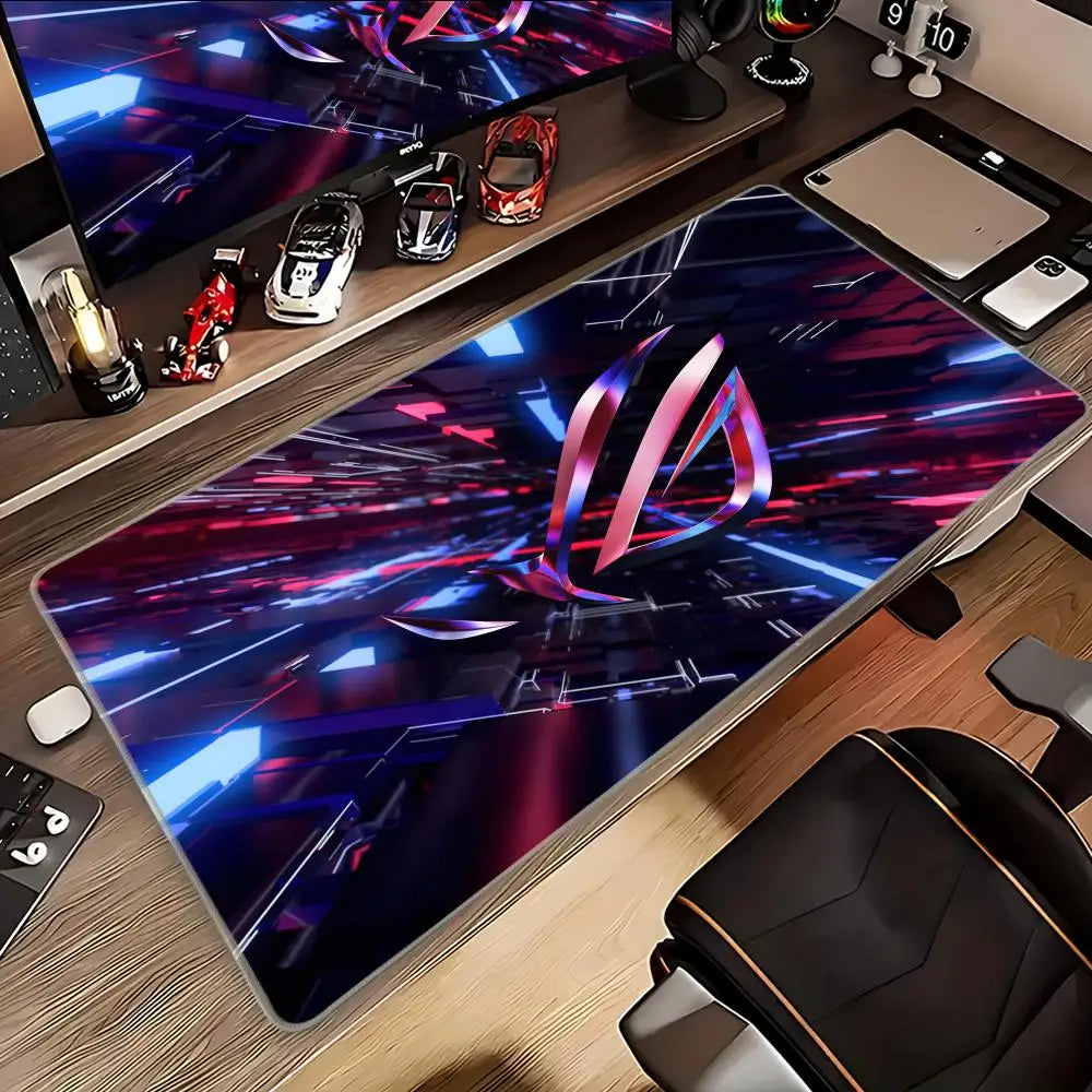 Asus Rog Mause Pad Anime Mouse Mats Gaming Computer Desk Mat Mouse Carpet Pc Accessories Gamer Mouse Pad Speed Rubber Mat