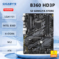 GIGABYTE B360 HD3P Motherboard Intel B360 DDR4 LGA1151 M.2 ATX support Core i9-9900 8700 9400F9300 8100 G4930 cpu