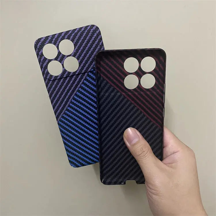 Carbon Fiber Hard Back Cover, Shockproof Case, Xiaomi 14, 13T, 13, 12T, 12, 11, 10, Poco X6, F5 Pro