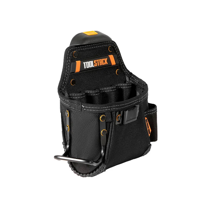 TOOLSTACK Mini Utility Toolkit Quality Hardwear Carpenter Work Tools Bag Quick-Hook Service Kit Hammer & Screwdriver Waist Pouch
