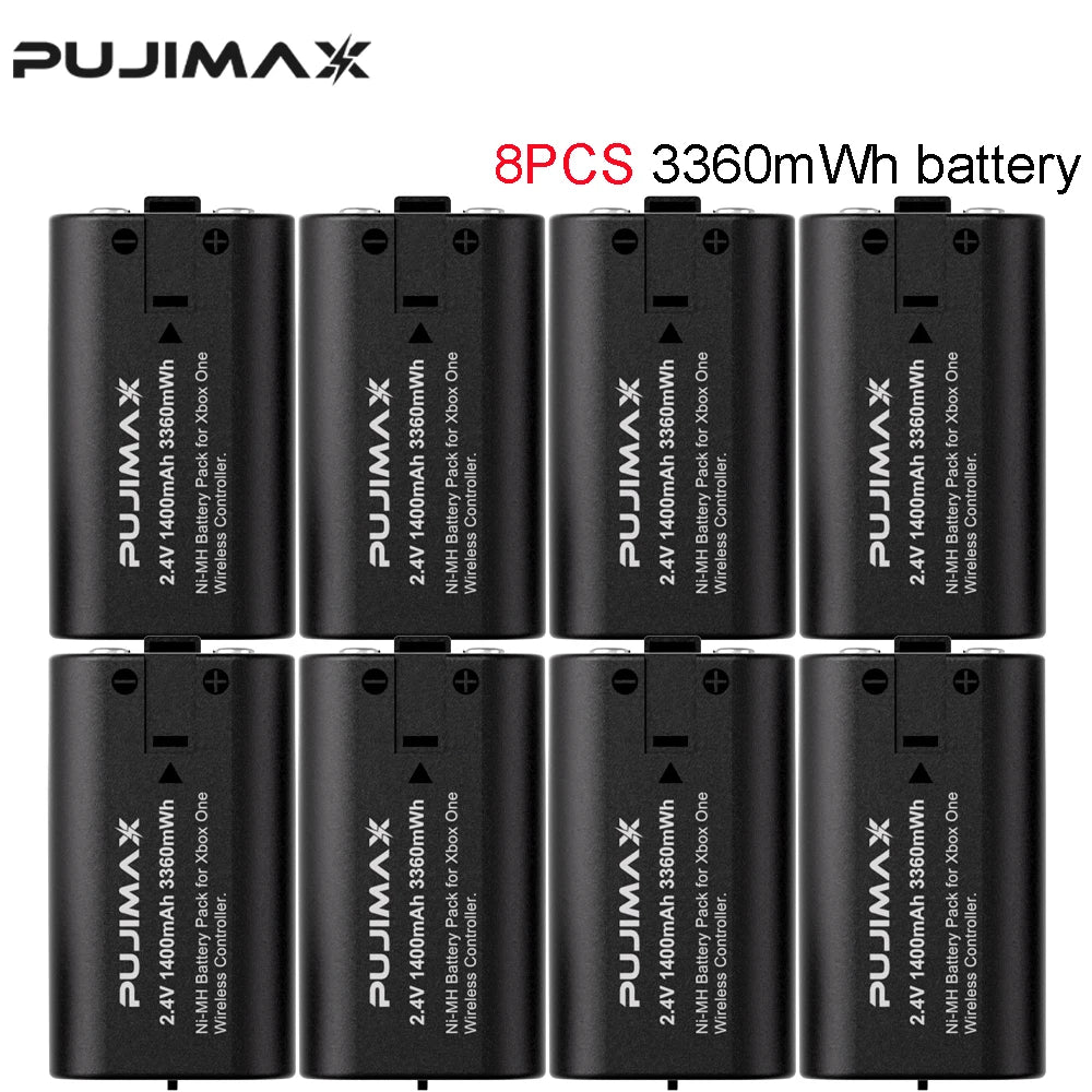PUJIMAX 3360mWh Ni-MH Battery Rechargable Batteries Pack For XBOX Serise S/X and XBOX ONE S/X/Elite With Charger+ Charger Cable