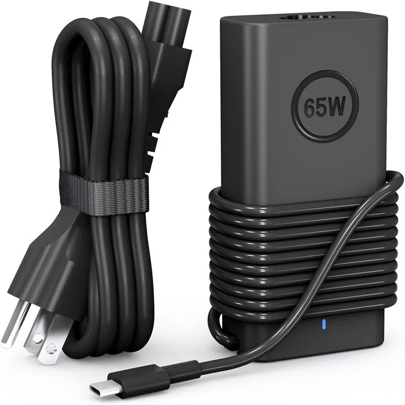 65W USB Type C Laptop Adapter Charger for Dell Latitude 7420 7370 7275 5285 5420 5520 7320 7410 5179 7390 5290 5320 Power Cord