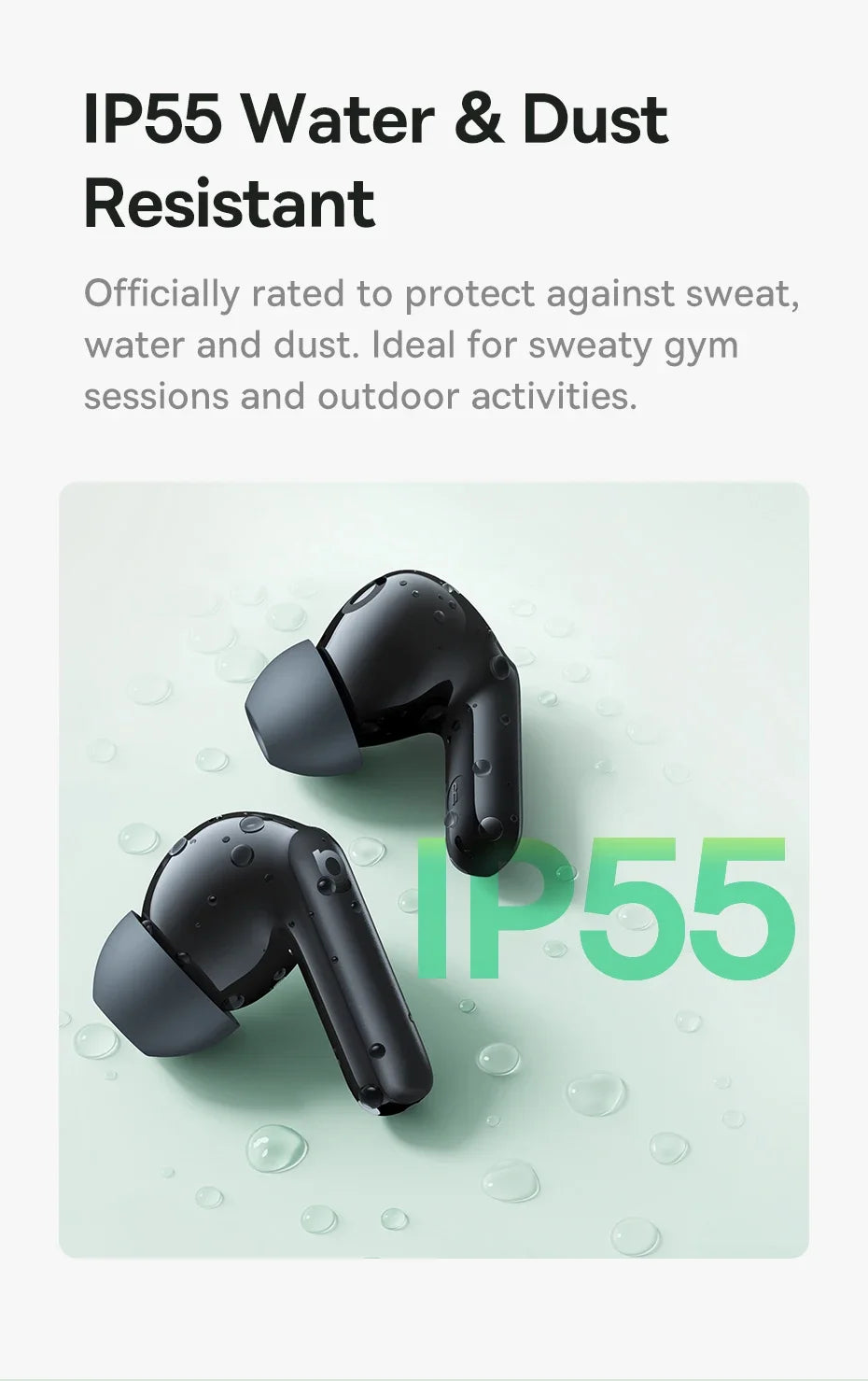 Baseus EP10 NC -43dB Noise Cancelling ANC True Wireless Earbuds Bluetooth 6.0 In-Ear Wireless Earphones 4-Mics for Office Home