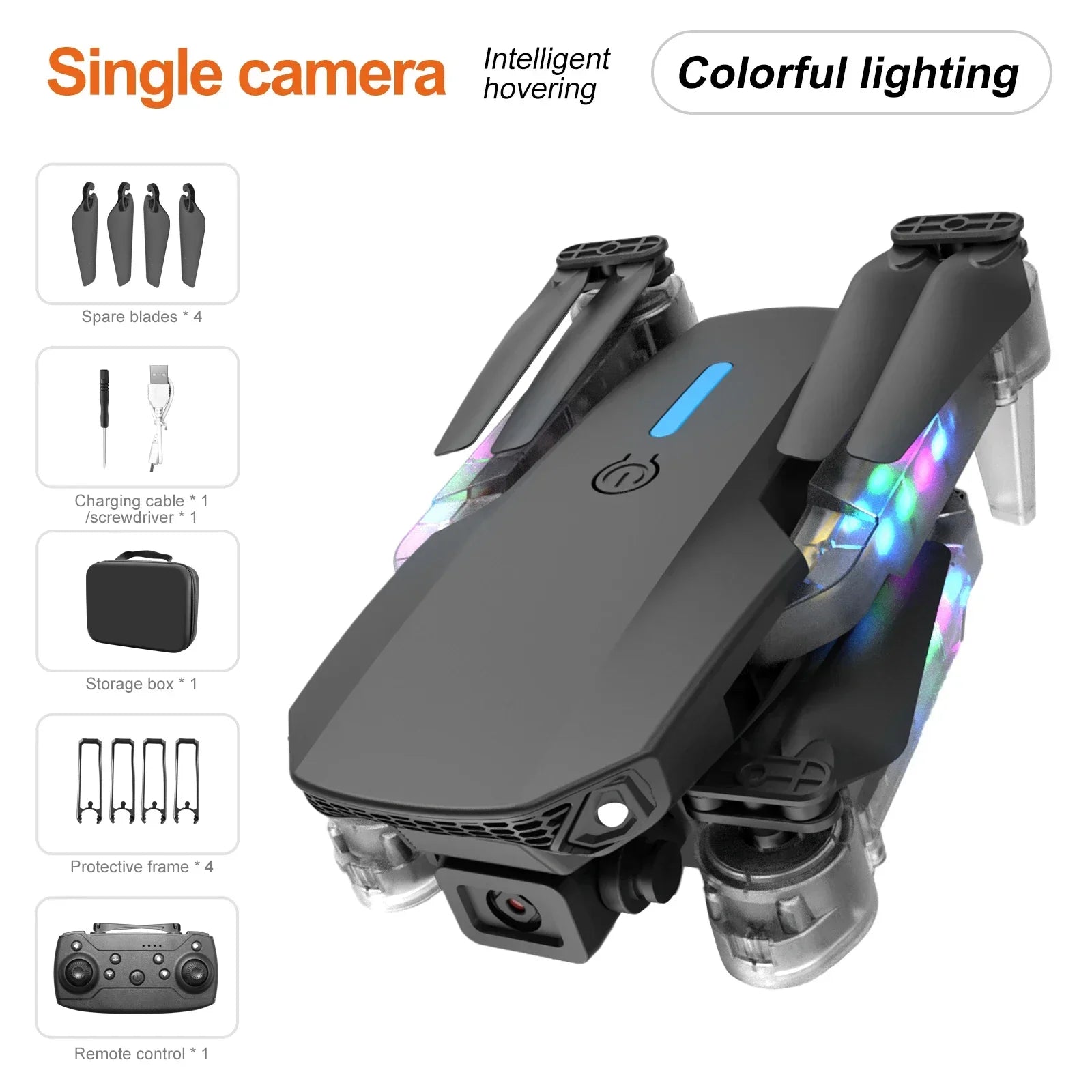 New E99 Pro HD 4K Drone Dual Camera High Hold Mode Foldable Mini WIFI Aerial Photography RC Quadcopter Toys Helicopter Dron