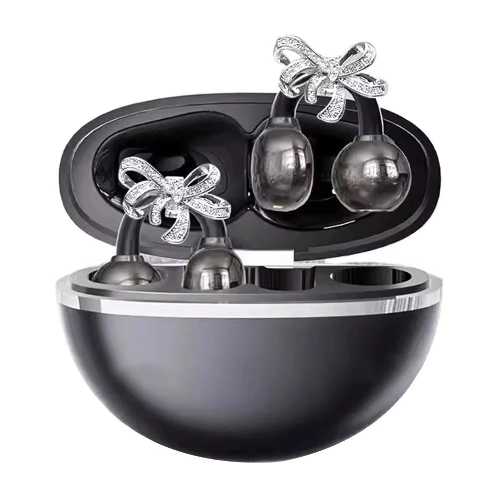 Lenovo Clip-on Earbuds Wireless Bluetooth For Sports Fitness Open Ear Headphones with Detachable Crystal Bowknot Earrings NEW
