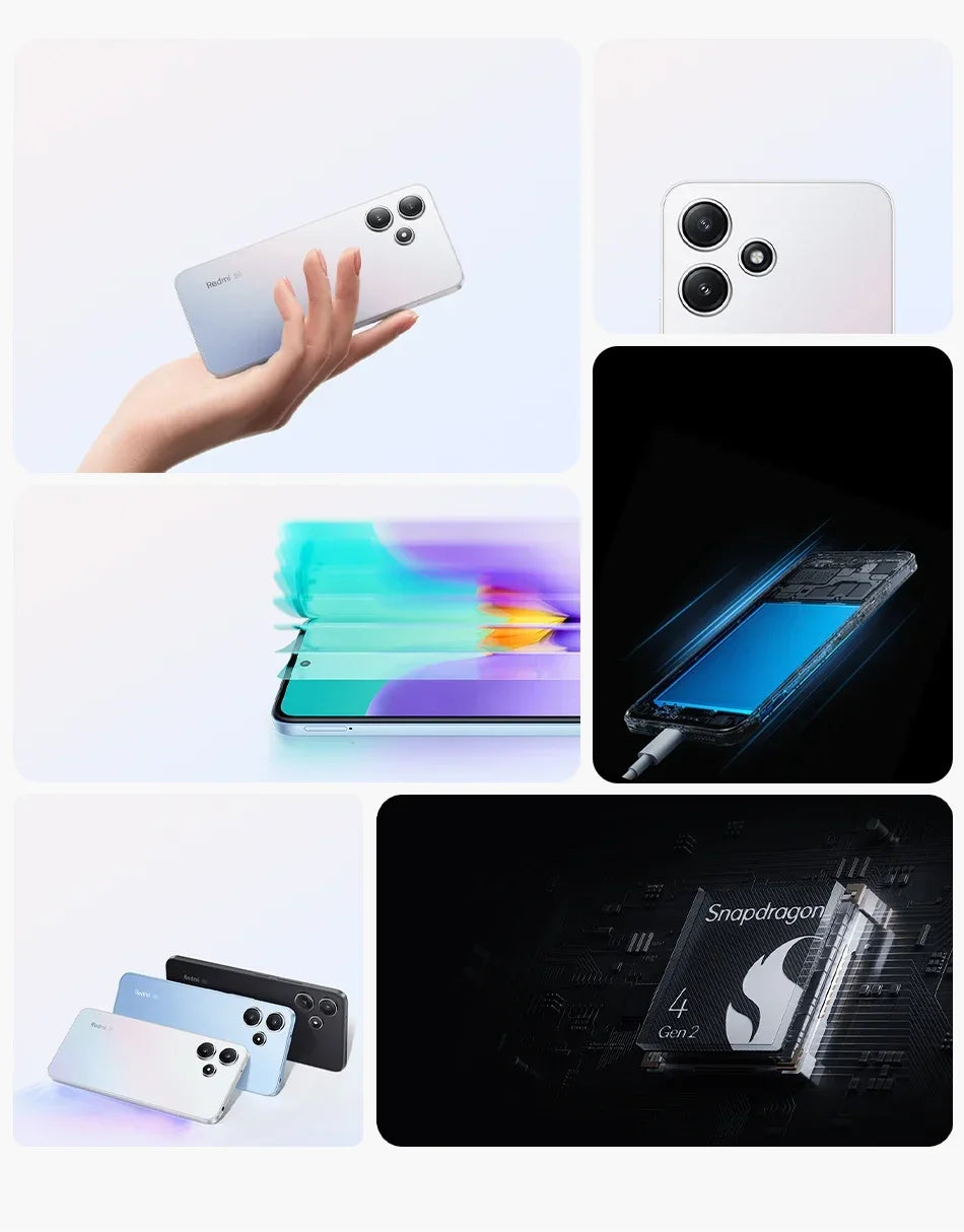 2026 Xiaomi Redmi 12 5G 5000mAh Battery Snapdragon 4 Gen2 SmartPhone 50MP Quad Camera 6.79 inch Screen LCD phone