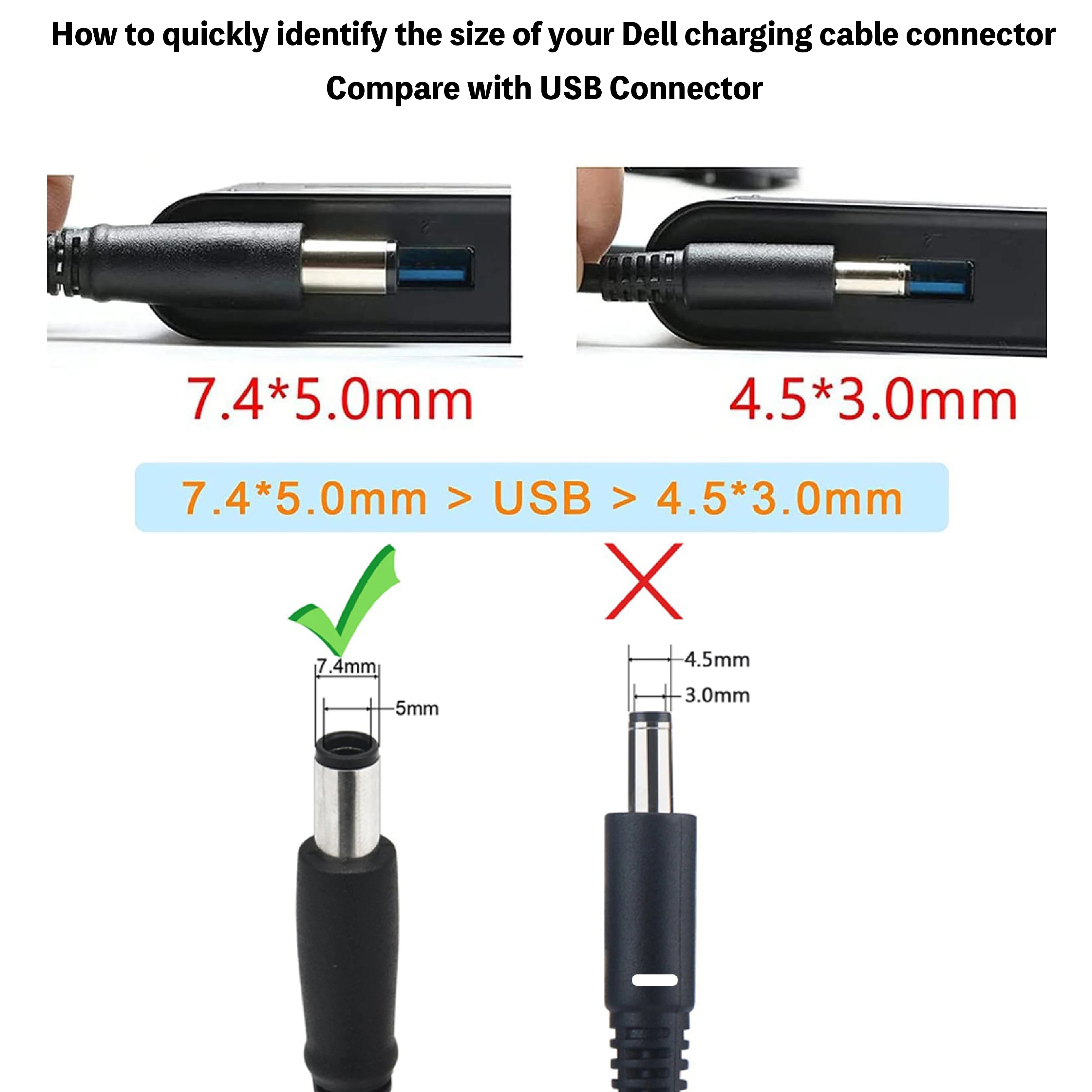 19.5V 4.62A 90W Laptop DC 12V 24C Car Adapter Charger for Dell Inspiron Latitude XPS Precision Studio Vostro 19.5V 3.34A 65W