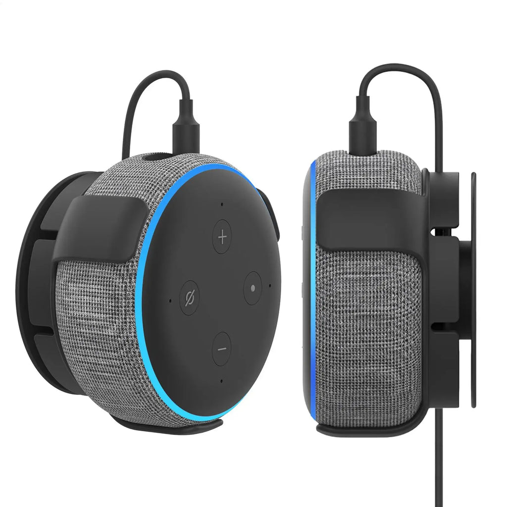 Built In Cable Holder Echo Dot Wall Mount Holder With Smart Speaker Management Space-Saving Accessories For Dot 3rd Gen
