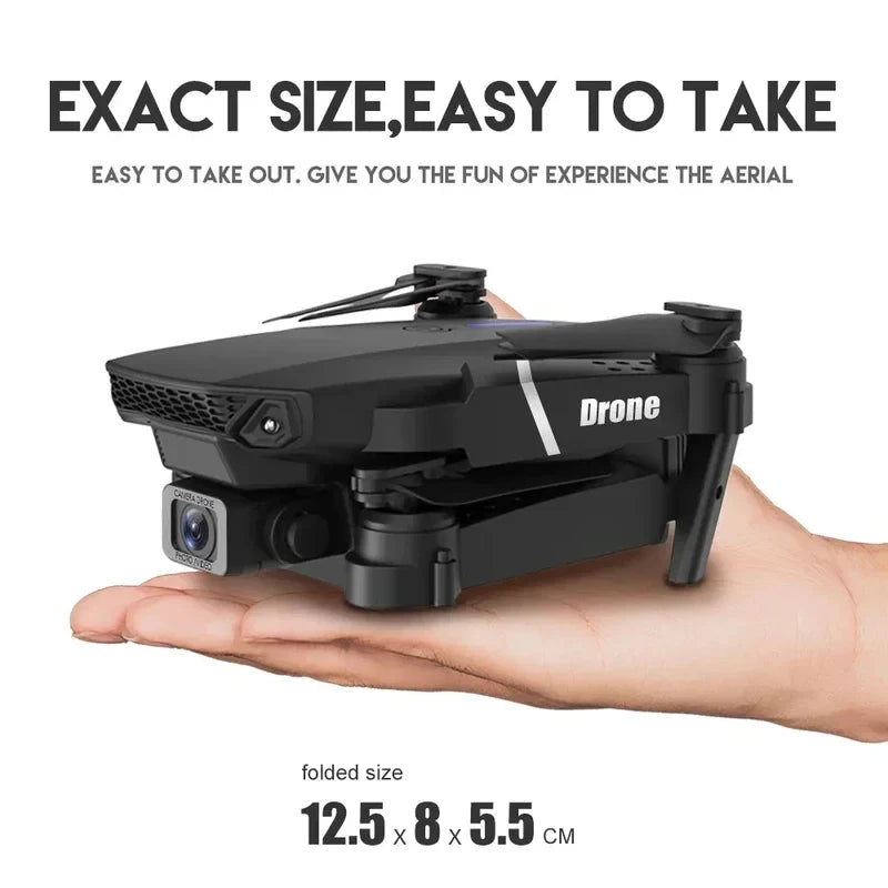 2025 E88Pro RC Drone 4K Professinal With 1080P Wide Angle HD Camera Foldable Helicopter WIFI FPV Height Hold Gift Toy