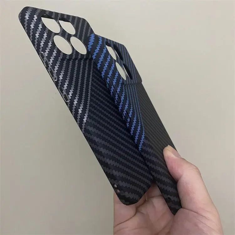 Carbon Fiber Hard Back Cover, Shockproof Case, Xiaomi 14, 13T, 13, 12T, 12, 11, 10, Poco X6, F5 Pro