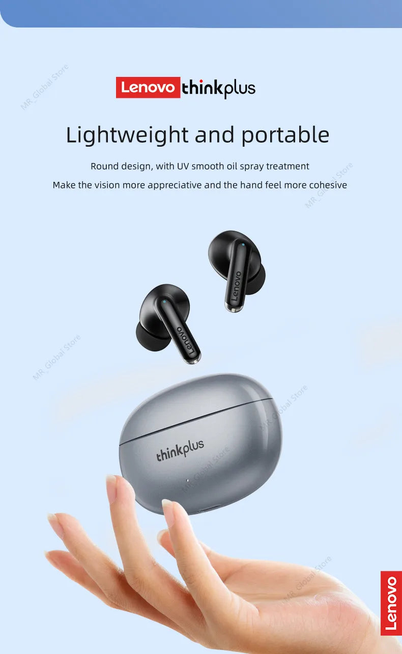 NEW Original Lenovo XT88 TWS Wireless Earphone Bluetooth 5.3 Dual Stereo Noise Reduction Bass Touch Control Long Standby 250mAH