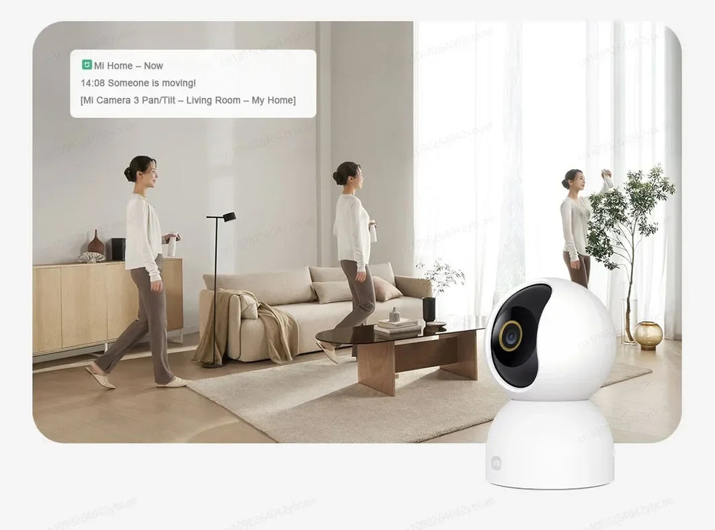 XIAOMI Smart Camera 3 Chinese Version,3K Ultra-clear HD,360° Pan-Tilt-Zoom,AI Human Detection,5 Megapixel Two-Way Voice Calls