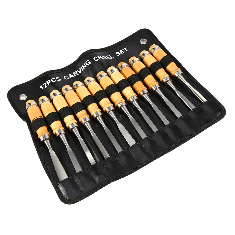 Wood Carving Hand Chisel Set Woodworking Professional Lathe Gouges Tools Hand Chisels Carving Tools Wood Carving Chisels