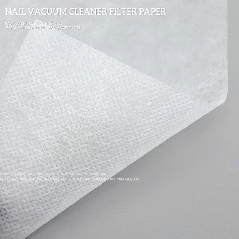 Nail Vacuum Filter Paper Filter White Dust Collector Replace Nail Vacuuming Ultra-thin Cleaner Filter Non Woven Fabric Cotton