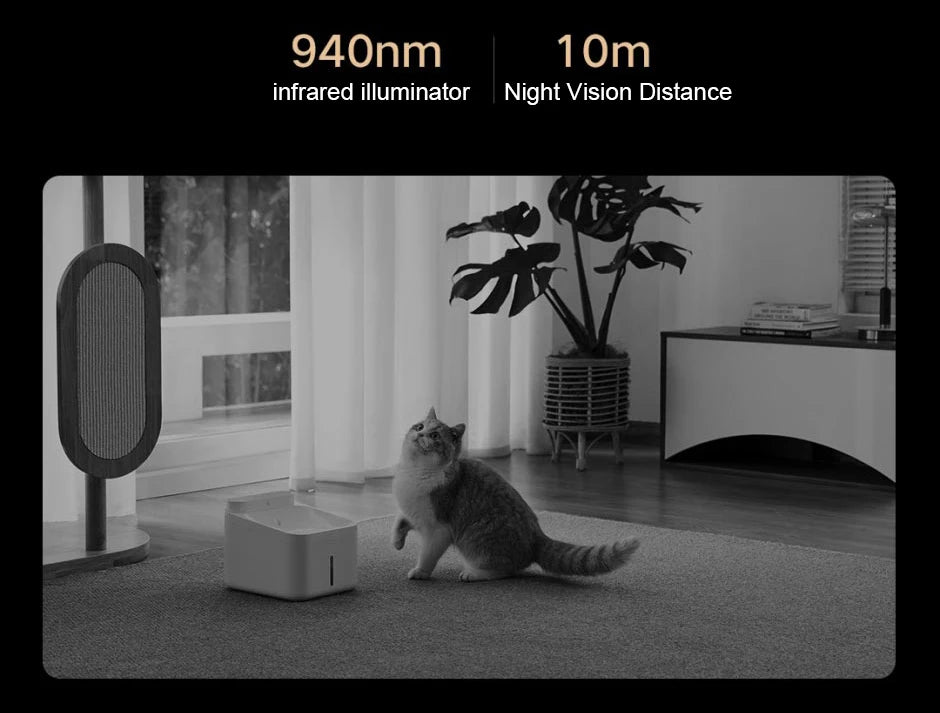 XIAOMI Smart Camera 4,Dual-band Wi-Fi 6,8MP 4K HDR AI Tracking,Night Vision,Two-Way Audio,Home Security Baby Monitor,Pet Camera
