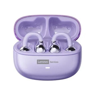 Lenovo LE302 TWS Ear Clip Earbuds | Bluetooth 6.0, HIFI Sound, Low Latency, Touch Control, Long Battery Life with Mic