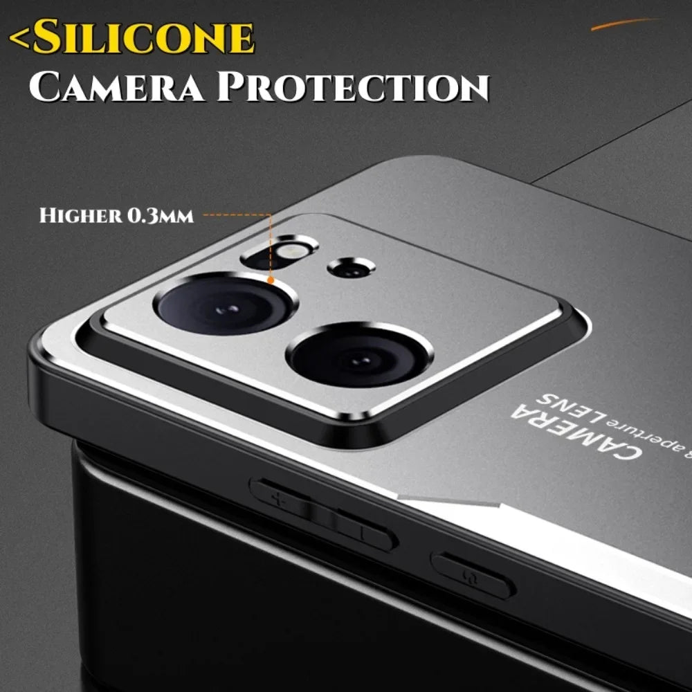 ShockProof Alloy Metal Case For Xiaomi 15T 13T 14T 12T 11T 12X 15 14 13 12 Mi 11i 17 Pro Ultra Silicone Back Cover Shell Cases