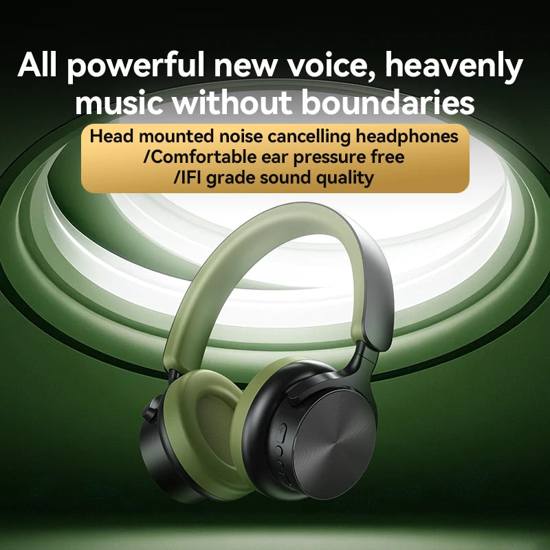 A53 PRO Bluetooth 5.3 Headphones Over Ear HIFI Stereo Headsets True Sport Gamer Earphone TF/AUX Music Player with HD Mic Gifts