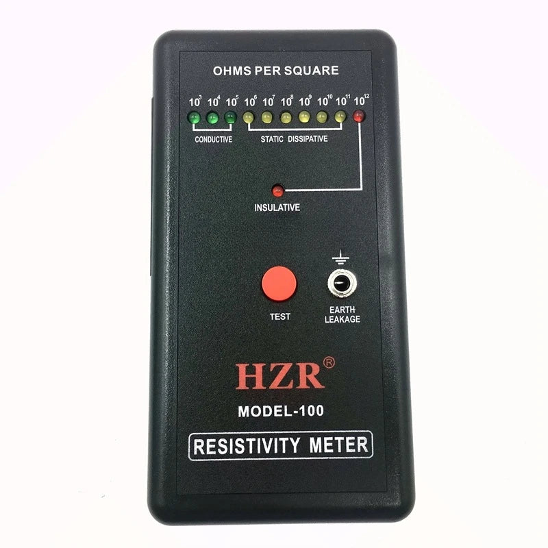 MODEL-100 Surface Resistance Resistivity Meter Electrostatic Static Electricity Tester ESD