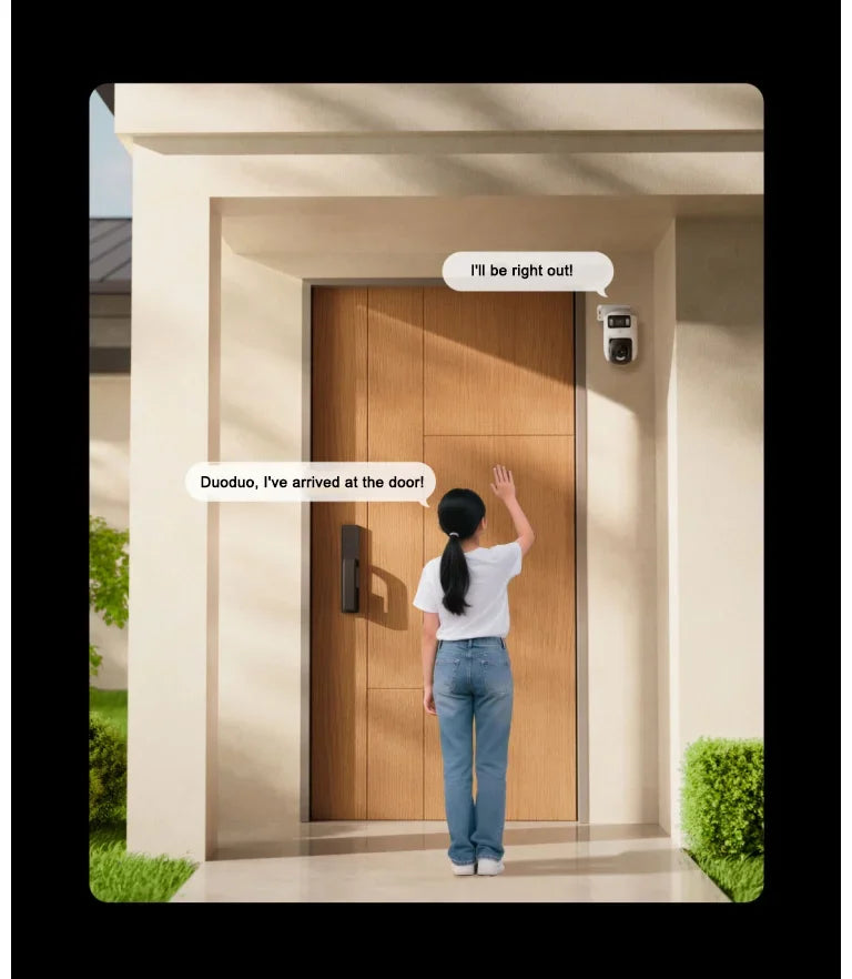 XIAOMI New Outdoor Camera 4 Dual Camera Version，360° 5MP 3K，Audible Visual Alarm，Two-Way Audio，IP66，Chinese Version With Adapter