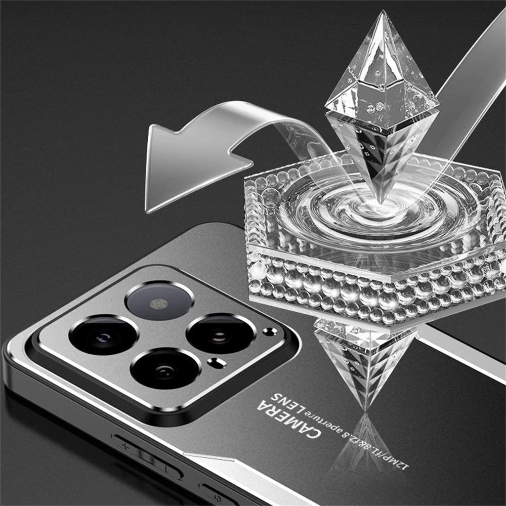 ShockProof Alloy Metal Case For Xiaomi 15T 13T 14T 12T 11T 12X 15 14 13 12 Mi 11i 17 Pro Ultra Silicone Back Cover Shell Cases