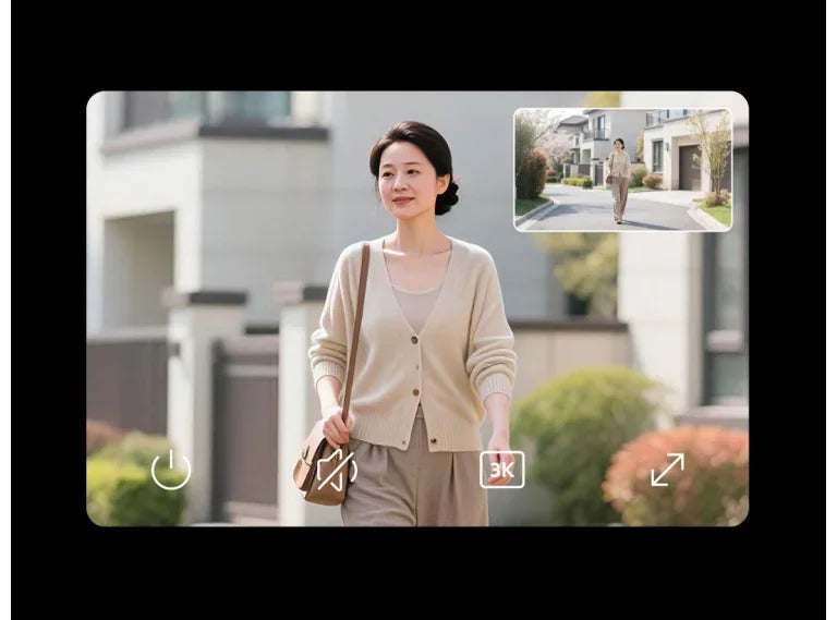 XIAOMI New Outdoor Camera 4 Dual Camera Version，360° 5MP 3K，Audible Visual Alarm，Two-Way Audio，IP66，Chinese Version With Adapter