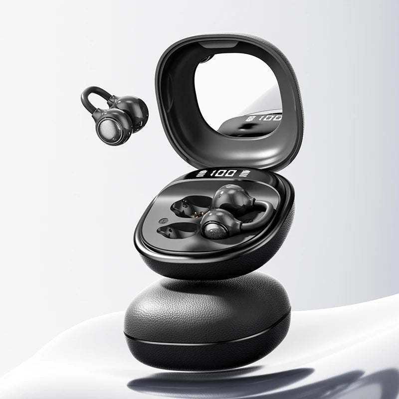 Lenovo Wireless Open Clip Earphones Bluetooth Ear Hook Sports Headphones Directional Sound LED Display Earbuds Sleep Friendly