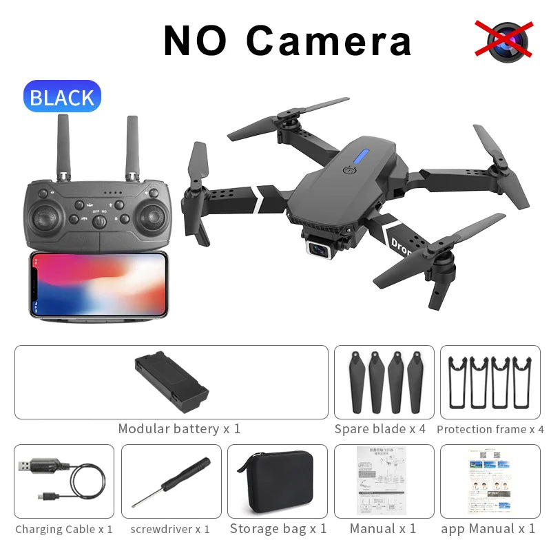 Lenovo New Drone E88 Pro RC 20000M Quadcopter Drone FPV WiFi  Foldable With Mod Altitude Resistance 8K Camera Wide-angle Shootin
