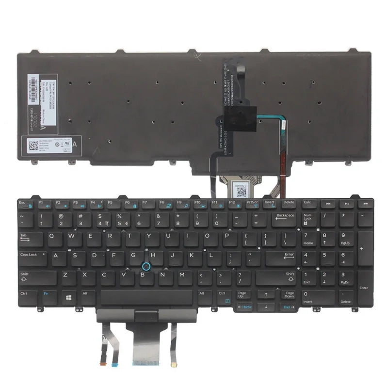 New Replacement Laptop Keyboard Backlit for DELL Latitude E5550 E5570 E5580 E5590 E5591 5580 5590 Series Laptop Pointer US
