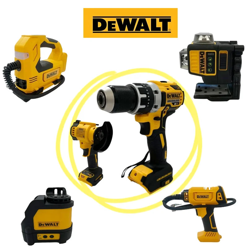 DeWalt  Multifunctional Power Tools: Cordless Brushless Angle Grinder, Cutter, Electric Wrench, Polisher, Air Pump, Heat Gun