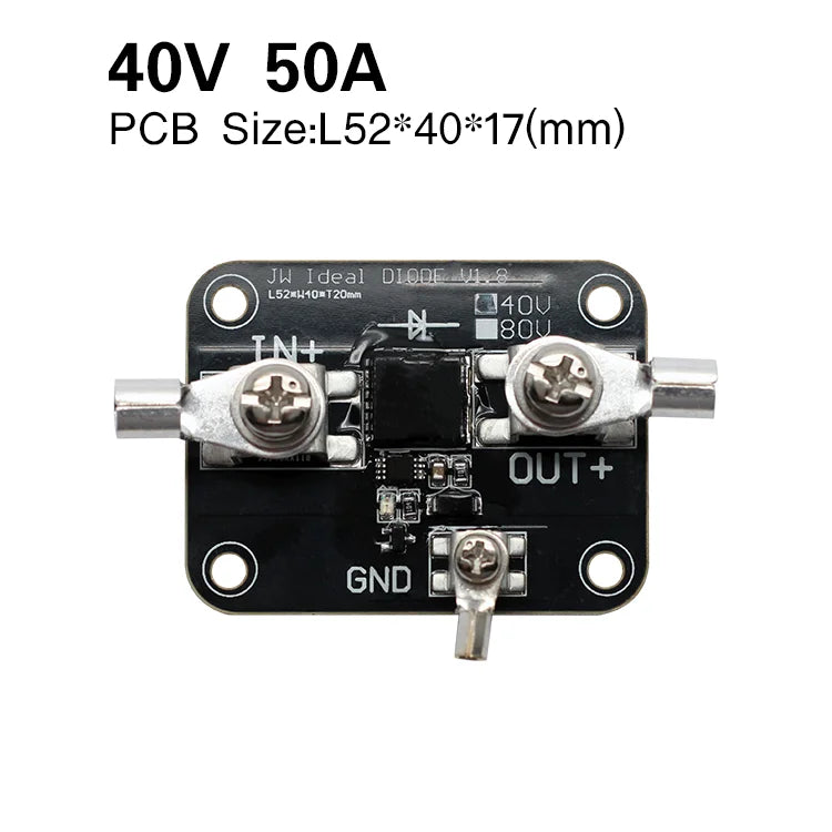 Enerkey Ideal Diode 1.5mR 40V 80V 50A Sufficient Current Photovoltaic Solar Base Station Industrial Control Redundancy Switching